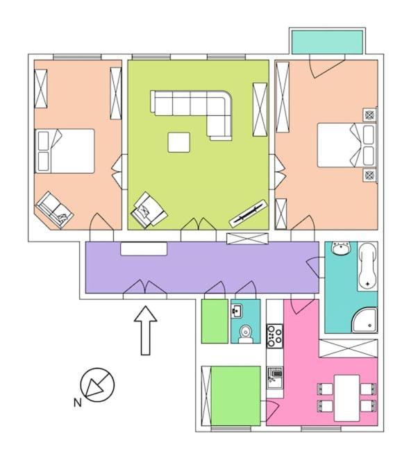 Large And Modern Apartment In The Heart Of Prag Exteriör bild